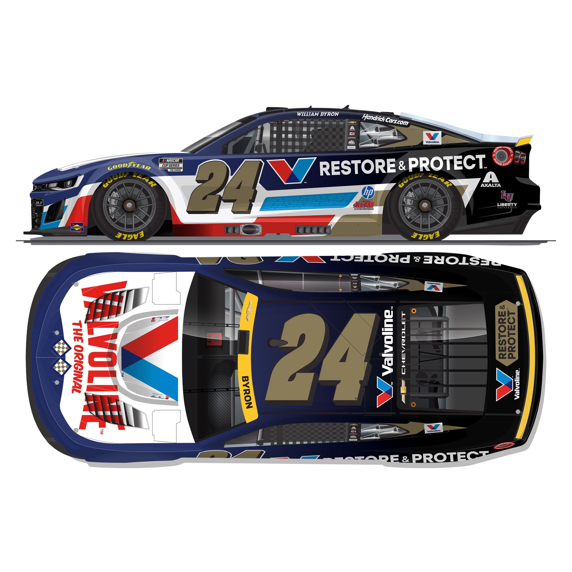 Action Racing William Byron 2026 #24 Valvoline Restore & Protect 1:24 Regular Paint Die-Cast Camaro ZL1 Action Racing William Byron 2026 #24 Valvoline Restore & Protect 1:24 Regular Paint Die-Cast Camaro ZL1