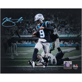 Bryce Young Carolina Panthers Autographed 8" x 10" Touchdown Run Spotlight Photograph