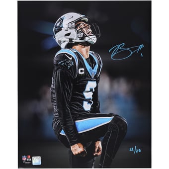 Bryce Young Carolina Panthers Autographed 16" x 20" Unleashed Black Spotlight Photograph - Limited Edition of 25