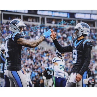 Bryce Young & Tetairoa McMillan Carolina Panthers Autographed 16" x 20" Hand Shake Photograph