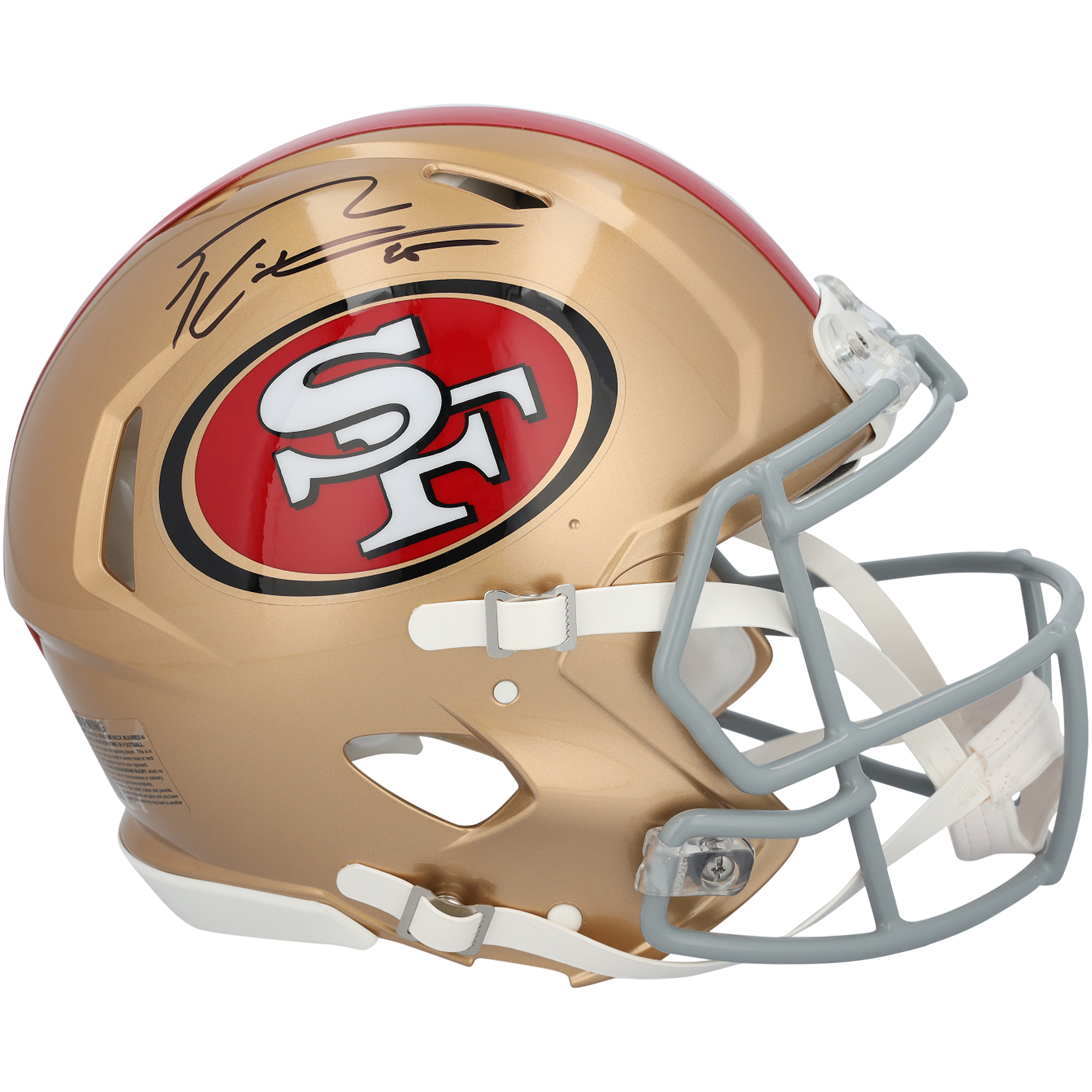 George Kittle San Francisco 49ers Autographed Riddell 80th Anniversary Speed Authentic Helmet