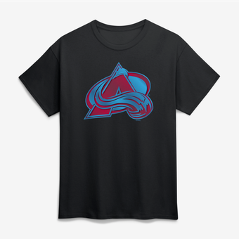 Men's Black Colorado Avalanche Big & Tall Metallic Mascot T-Shirt