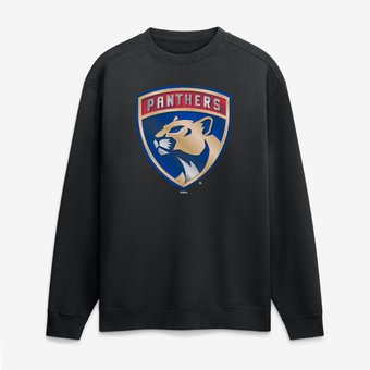 Men's Black Florida Panthers  Metallic Mascot Sweatshirt