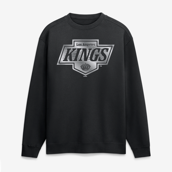 Men's Black Los Angeles Kings  Metallic Mascot Sweatshirt