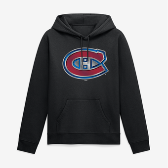 Men's Black Montreal Canadiens Big & Tall Metallic Mascot Hoodie