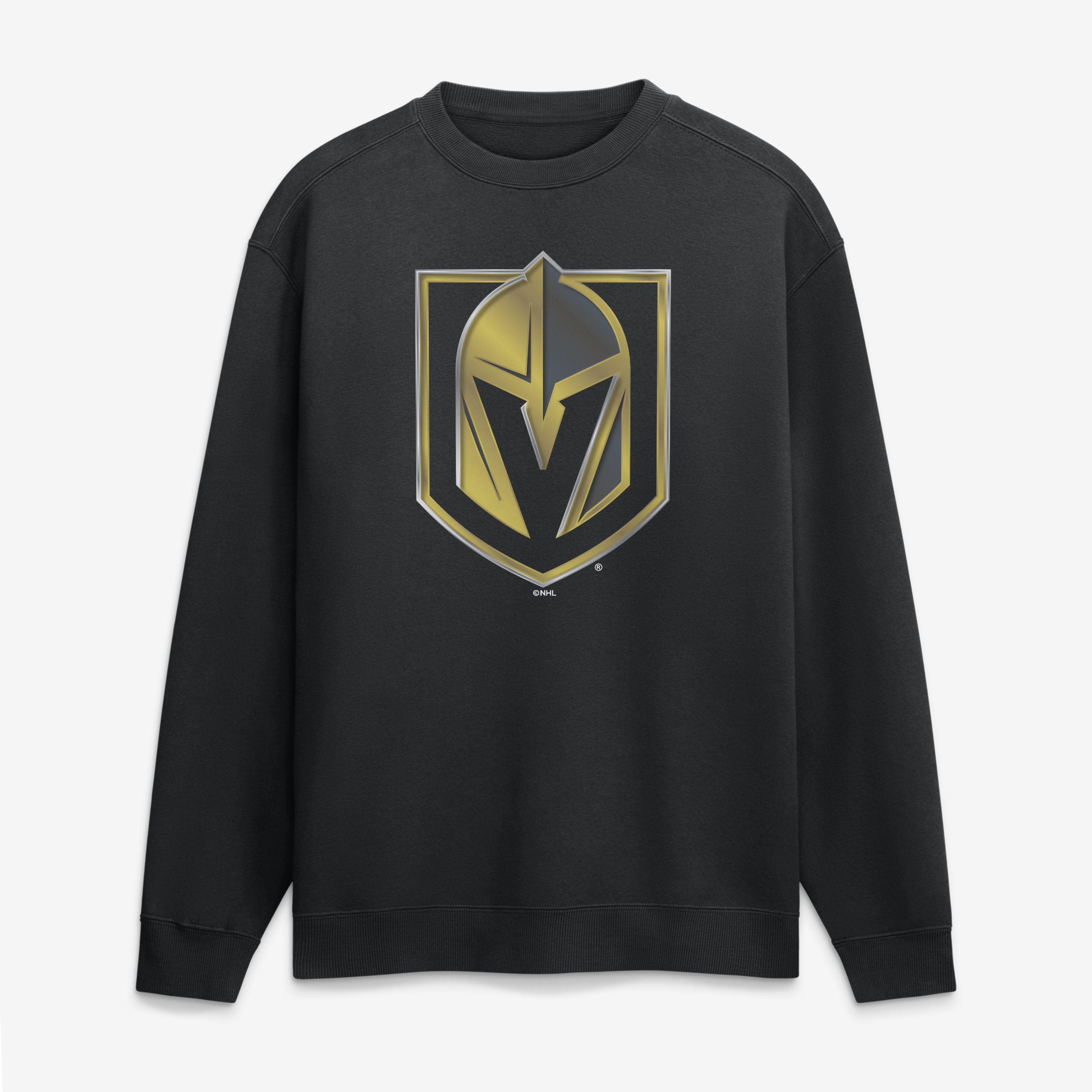 Men's Black Vegas Golden Knights  Metallic Mascot Sweatshirt