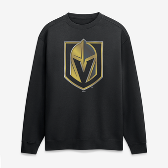 Men's Black Vegas Golden Knights  Metallic Mascot Sweatshirt
