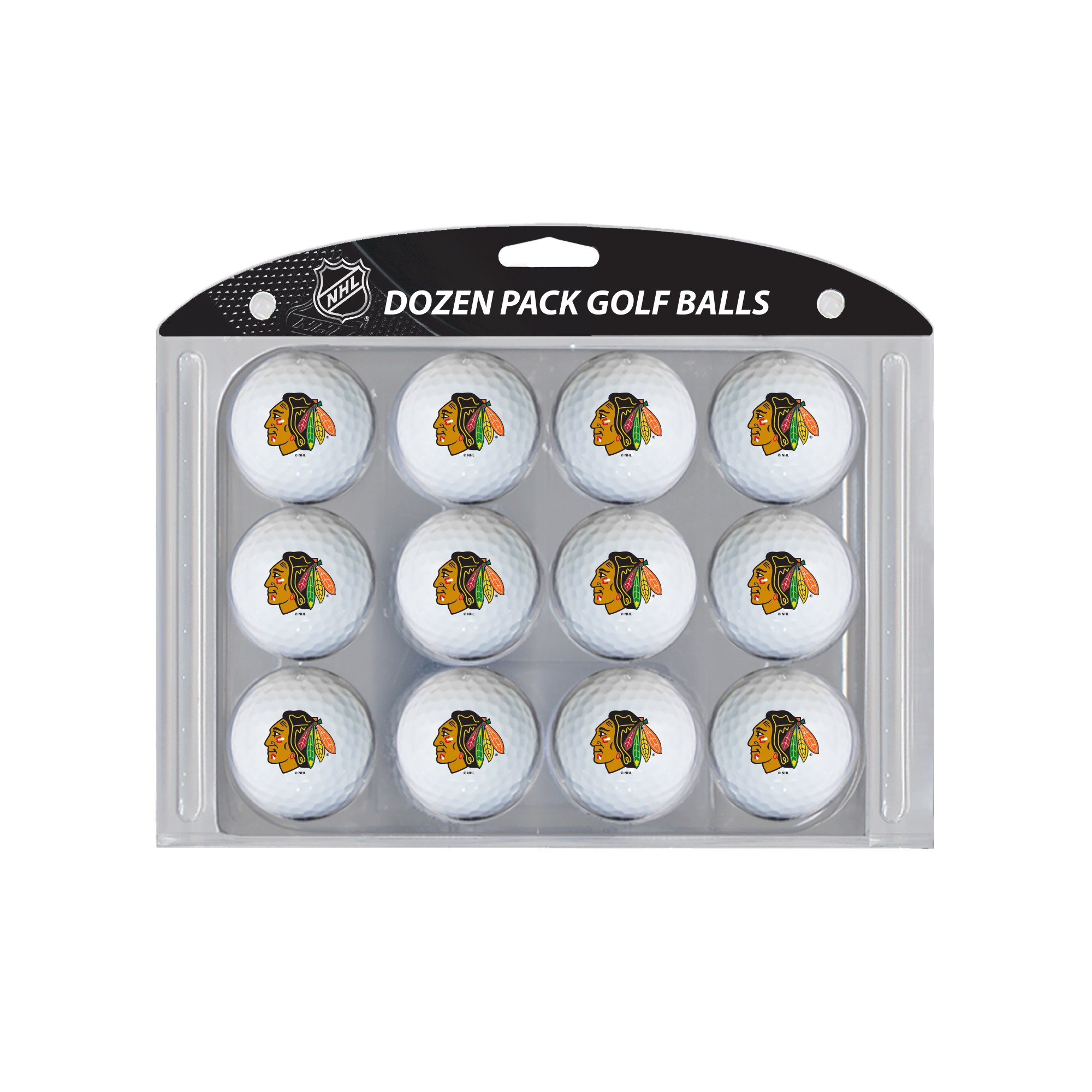 Chicago Blackhawks 12-Pack Team Golf Ball Set