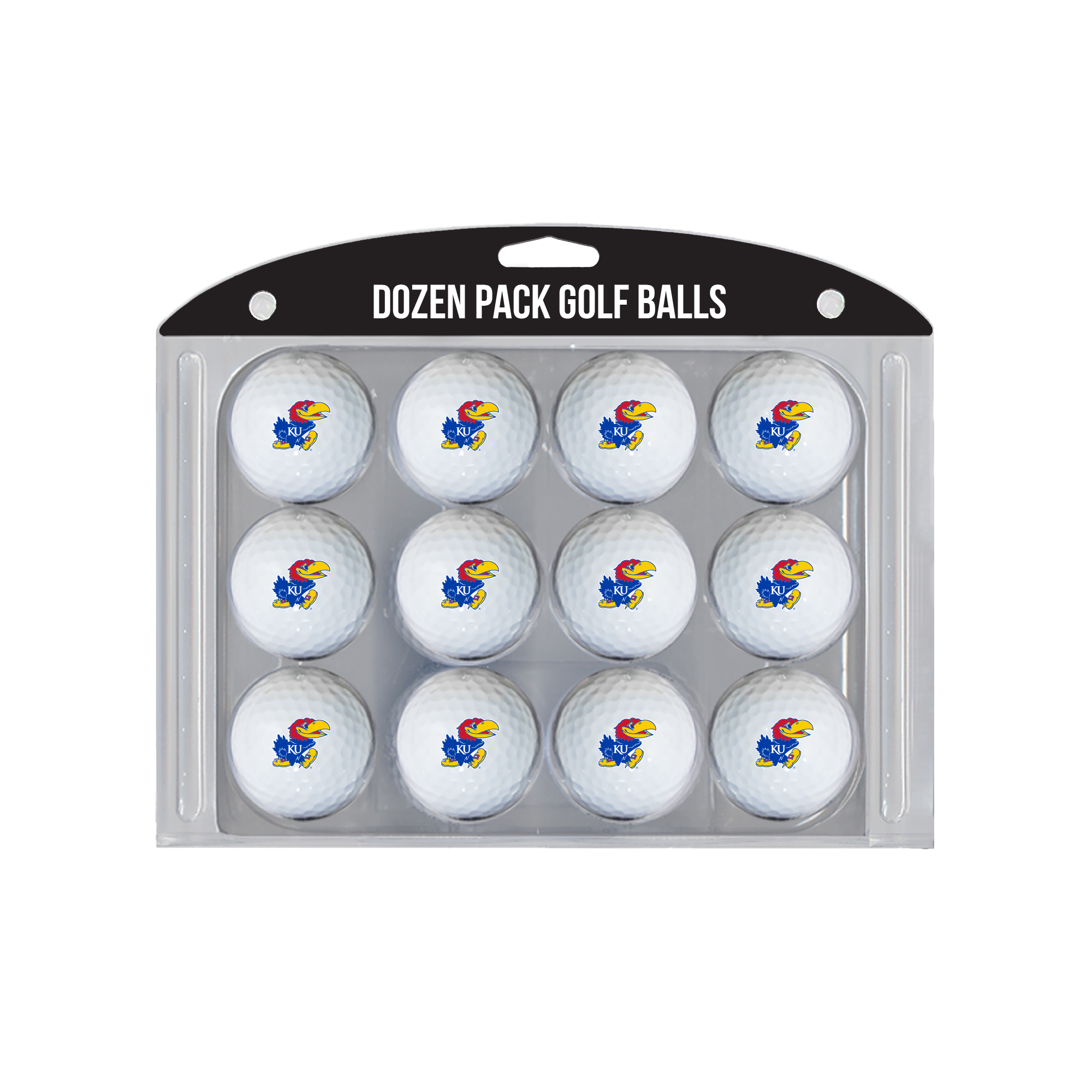 Kansas Jayhawks 12-Pack Team Golf Ball Set