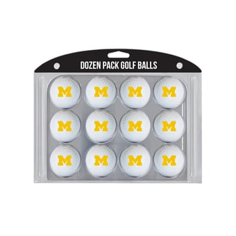 Michigan Wolverines 12-Pack Team Golf Ball Set