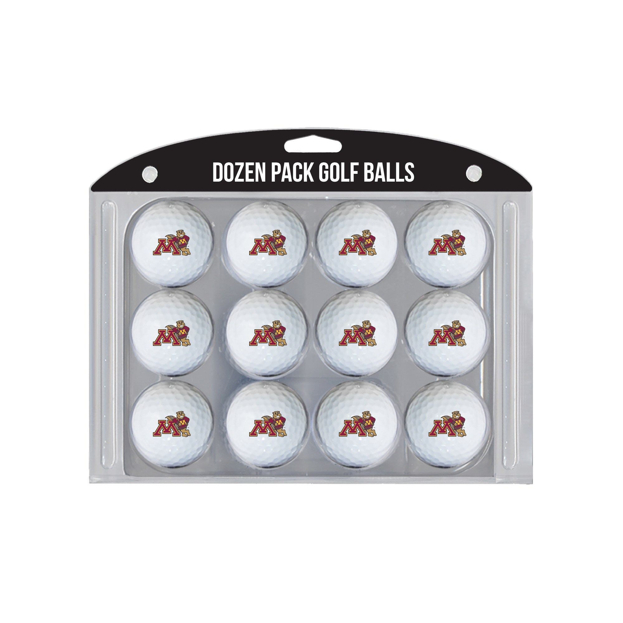 Minnesota Golden Gophers 12-Pack Team Golf Ball Set