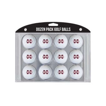 Mississippi State Bulldogs 12-Pack Team Golf Ball Set