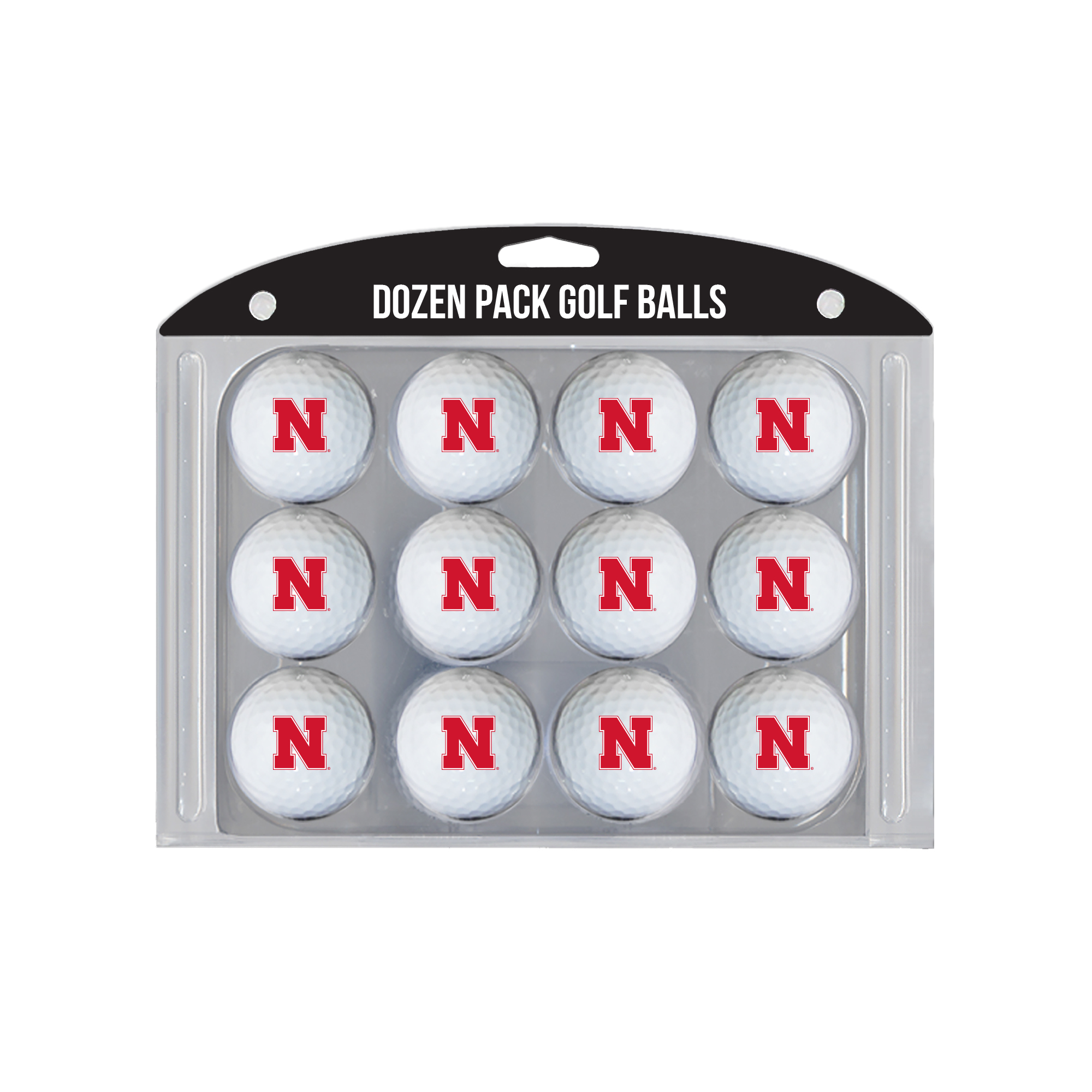 Nebraska Huskers 12-Pack Team Golf Ball Set