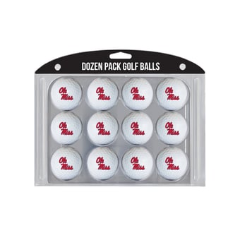 Ole Miss Rebels 12-Pack Team Golf Ball Set