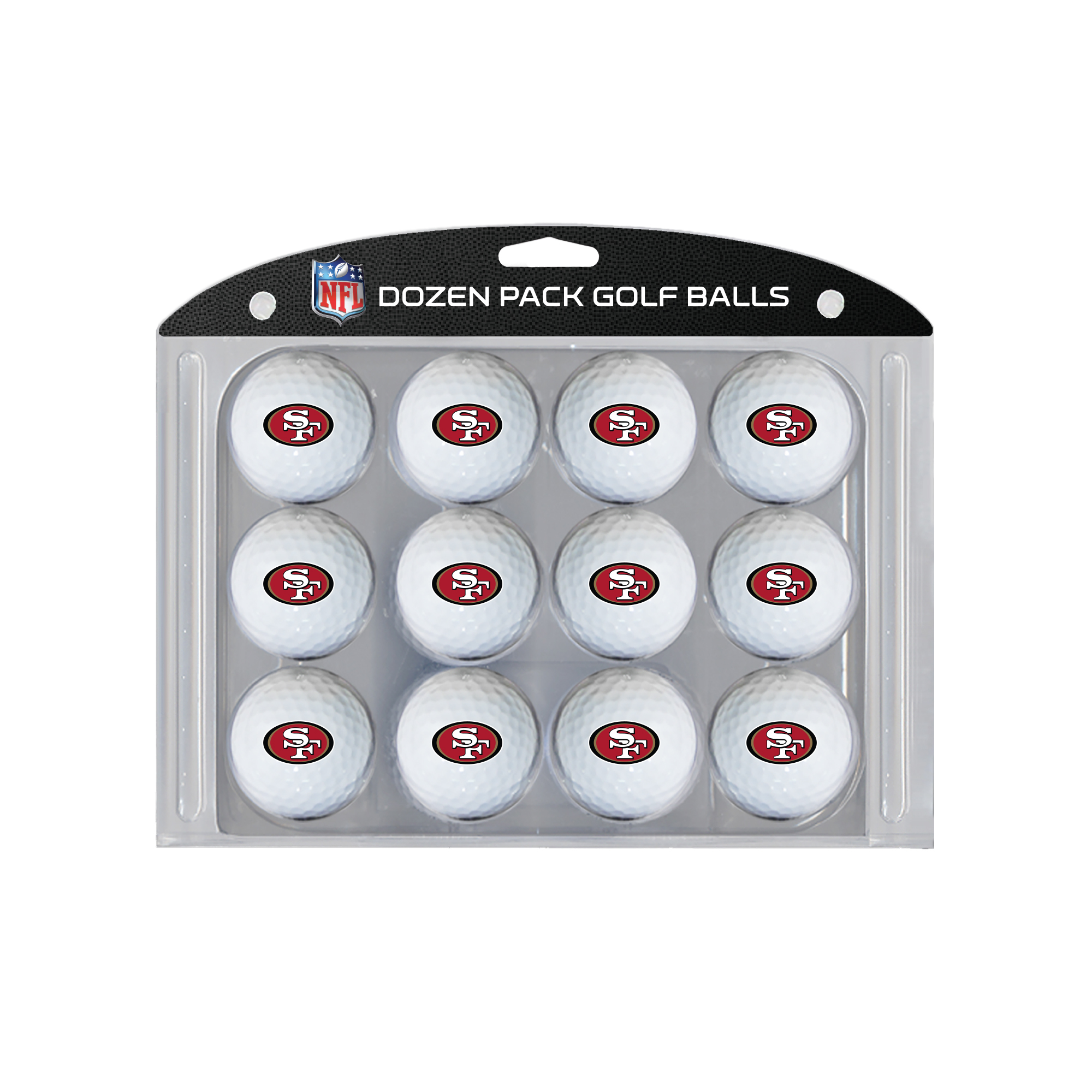 San Francisco 49ers 12-Pack Team Golf Ball Set
