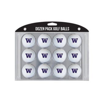Washington Huskies 12-Pack Team Golf Ball Set