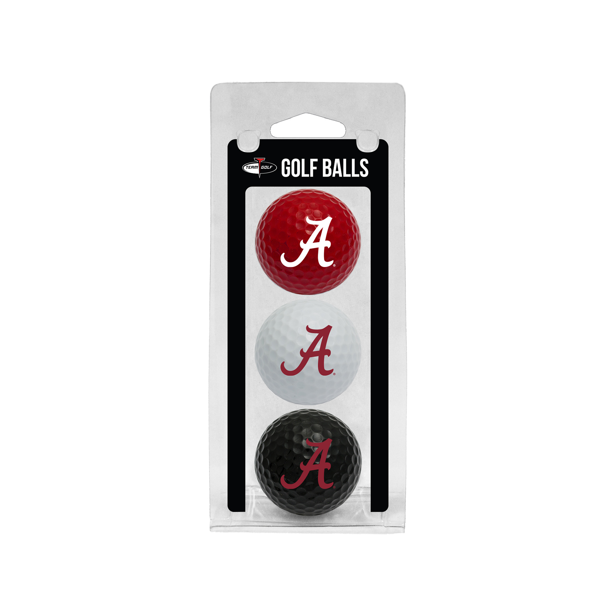 Alabama Crimson Tide 3-Pack Multi-Colored Team Golf Ball Set