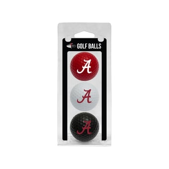 Alabama Crimson Tide 3-Pack Multi-Colored Team Golf Ball Set
