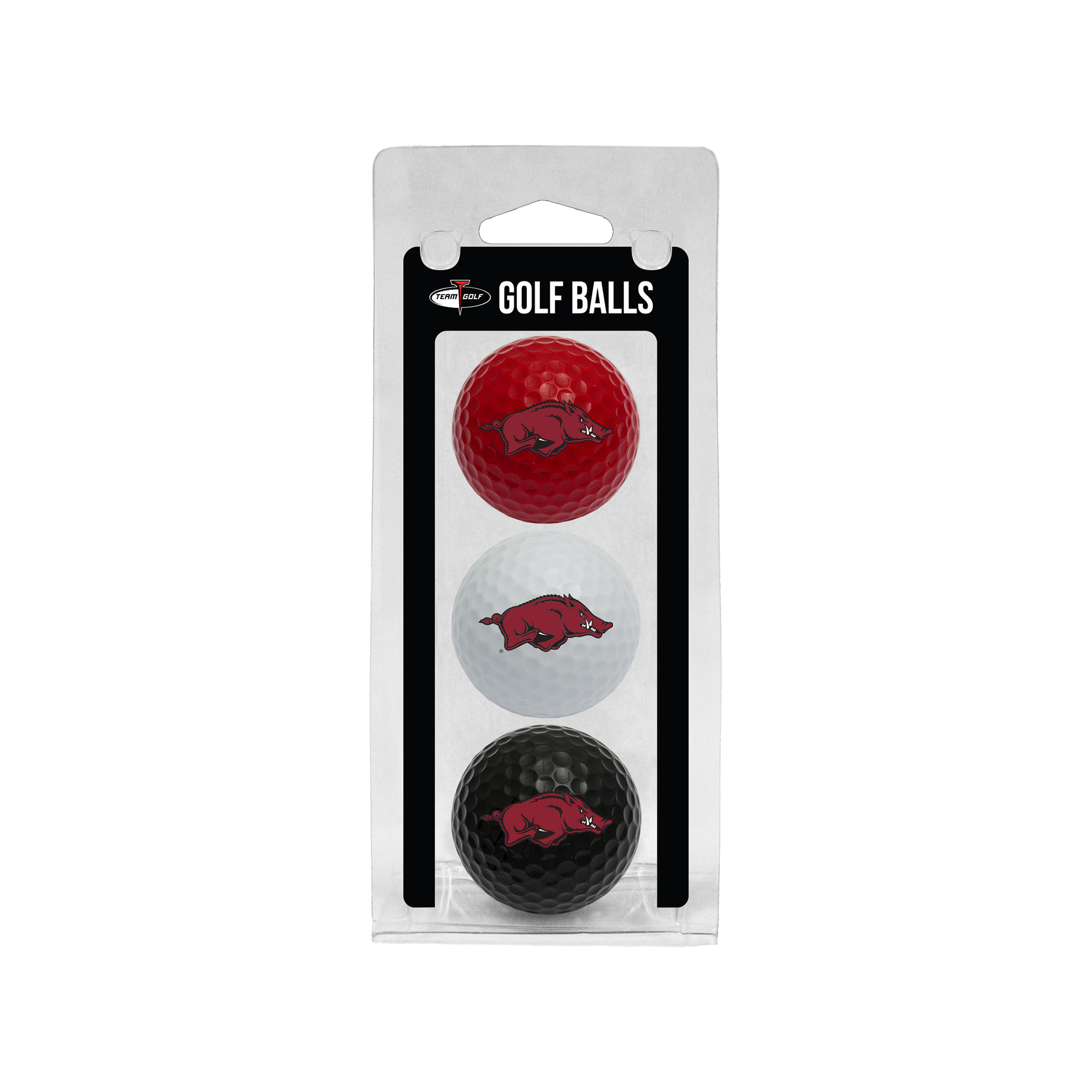 Arkansas Razorbacks 3-Pack Multi-Colored Team Golf Ball Set