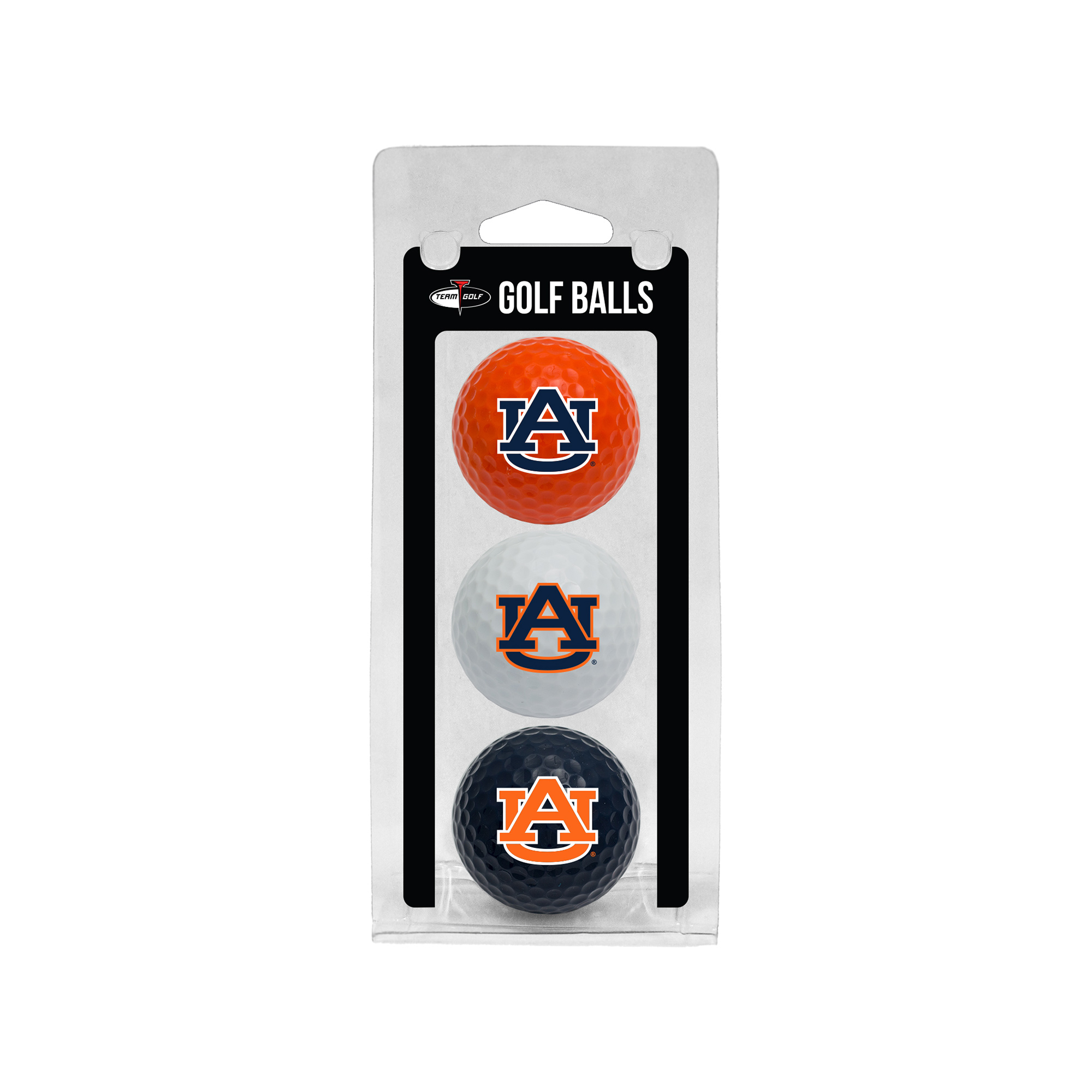 Auburn Tigers 3-Pack Multi-Colored Team Golf Ball Set Auburn Tigers 3-Pack Multi-Colored Team Golf Ball Set