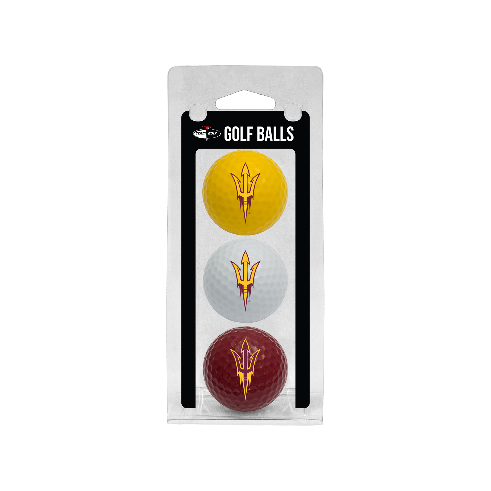 Arizona State Sun Devils 3-Pack Multi-Colored Team Golf Ball Set