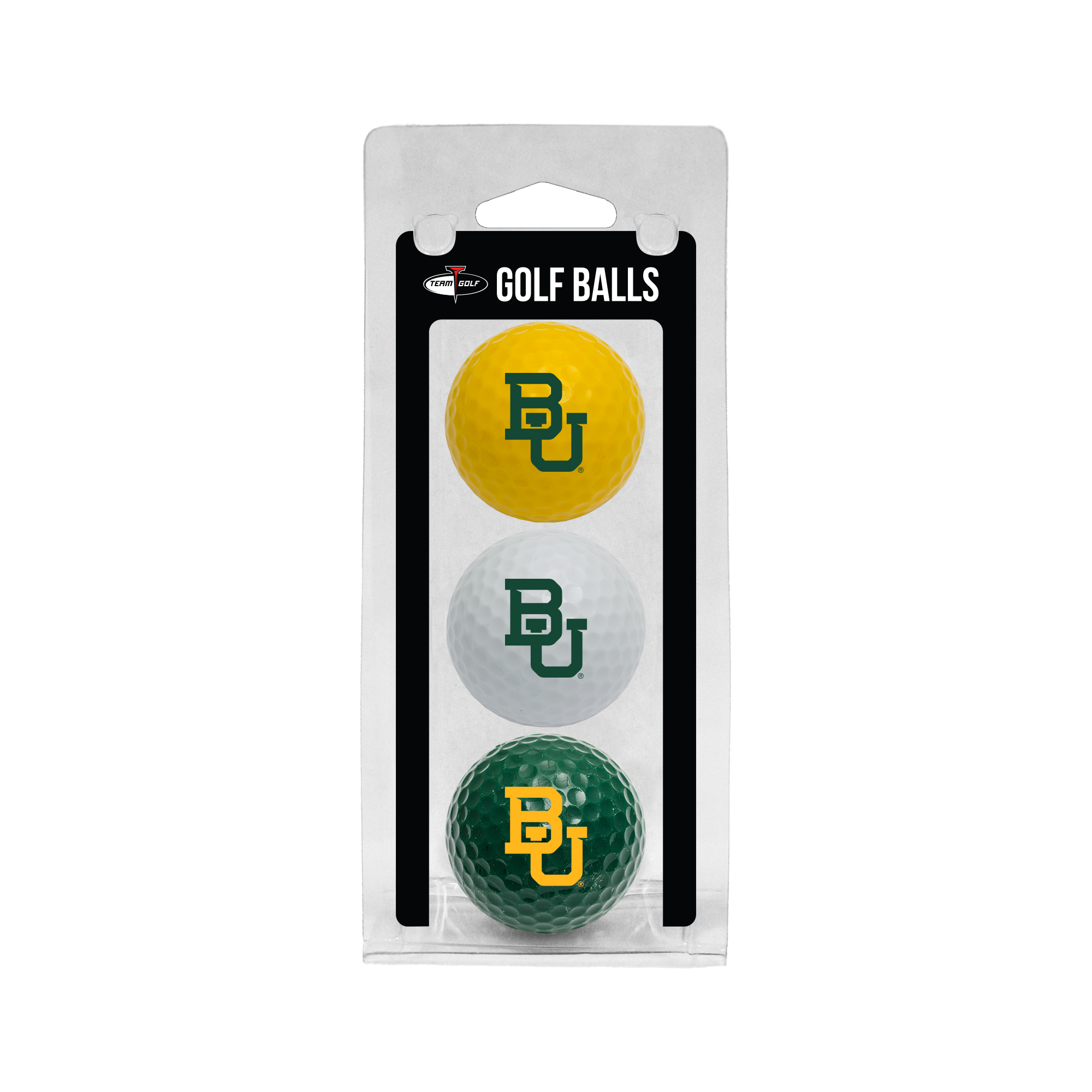 Baylor Bears 3-Pack Multi-Colored Team Golf Ball Set