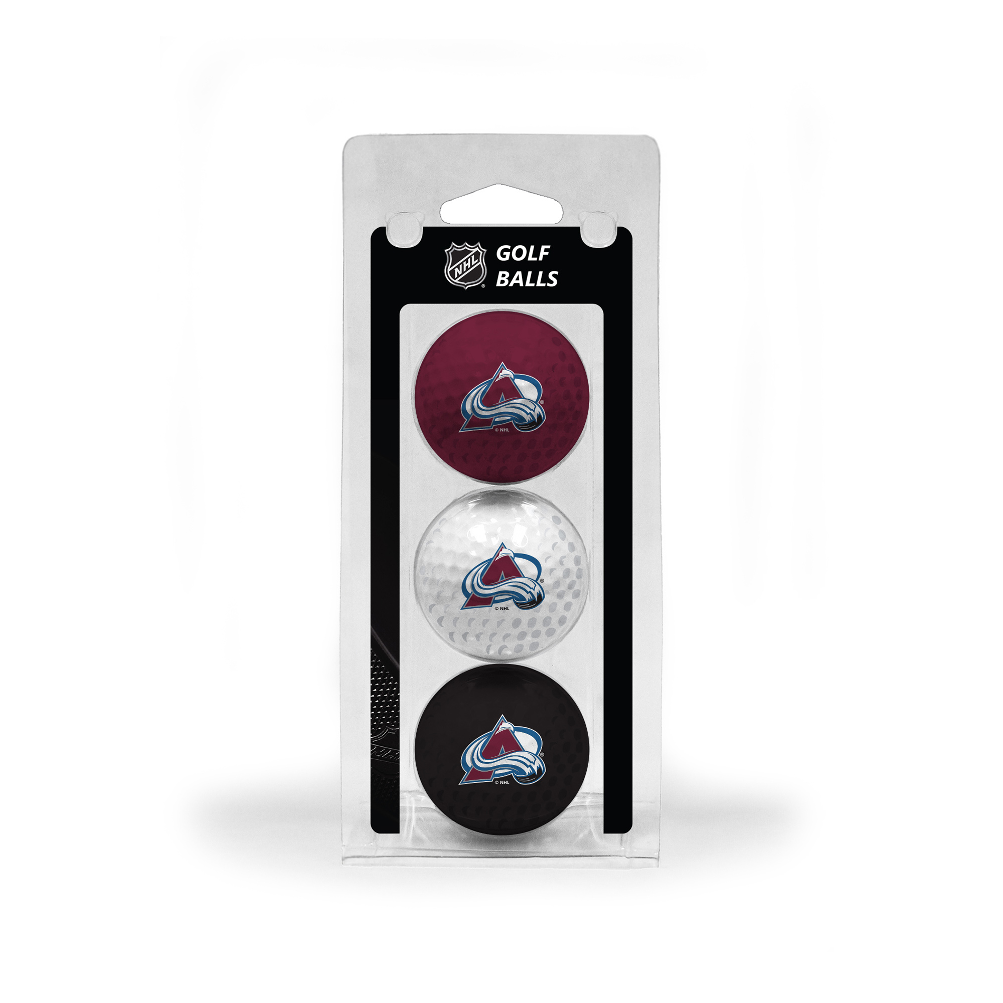 Colorado Avalanche 3-Pack Multi-Colored Team Golf Ball Set