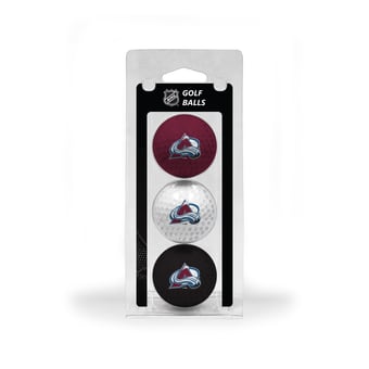 Colorado Avalanche 3-Pack Multi-Colored Team Golf Ball Set