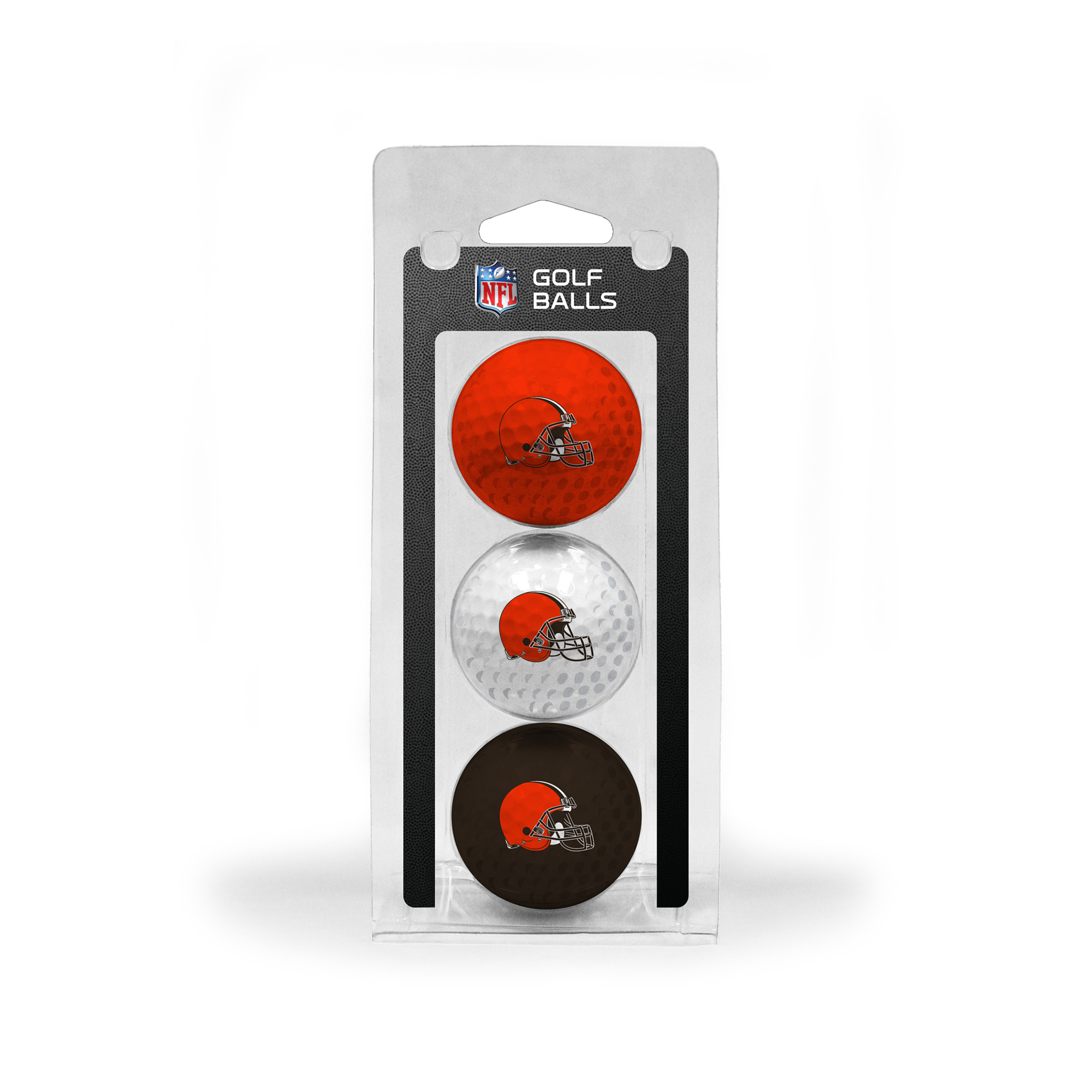 Cleveland Browns 3-Pack Multi-Colored Team Golf Ball Set