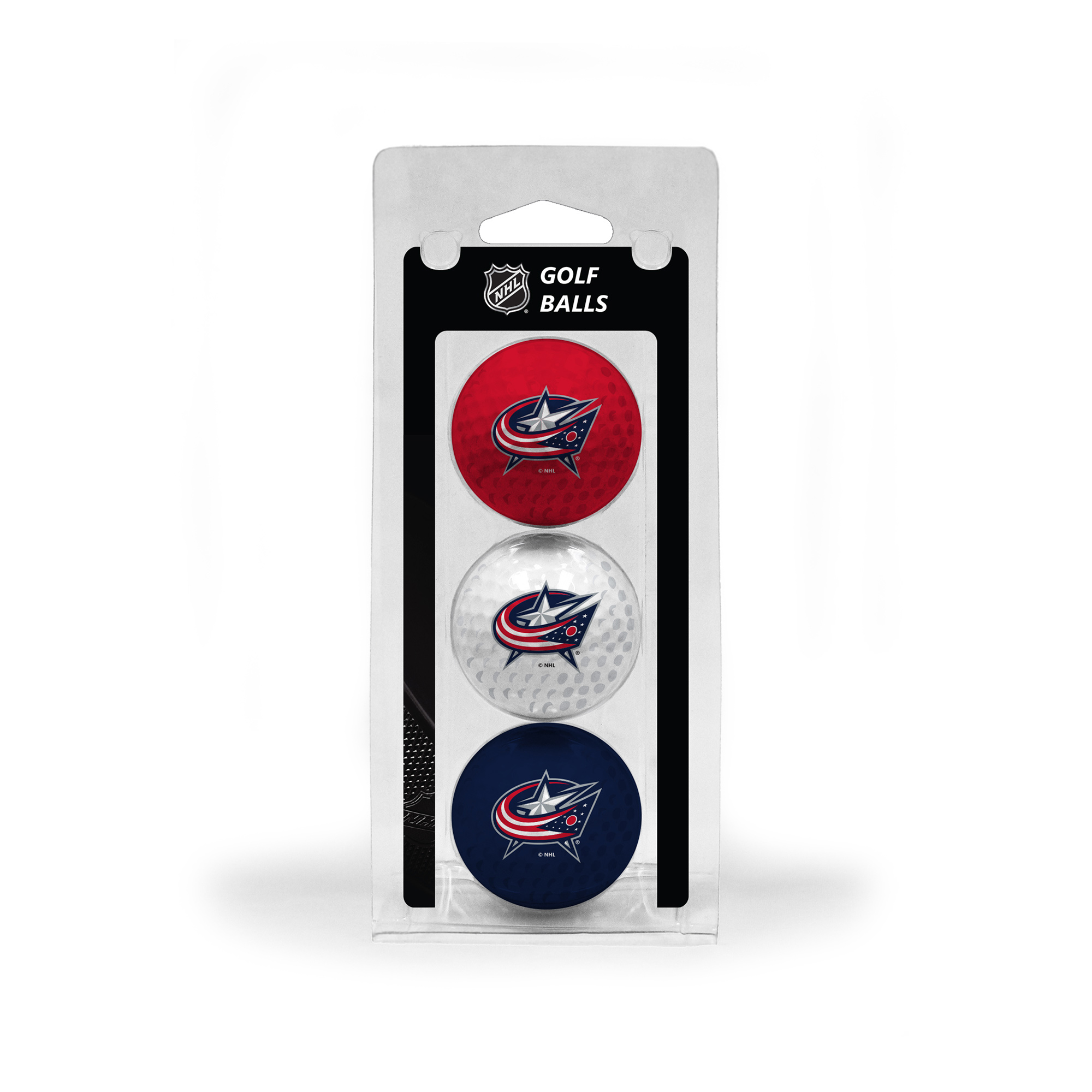 Columbus Blue Jackets 3-Pack Multi-Colored Team Golf Ball Set