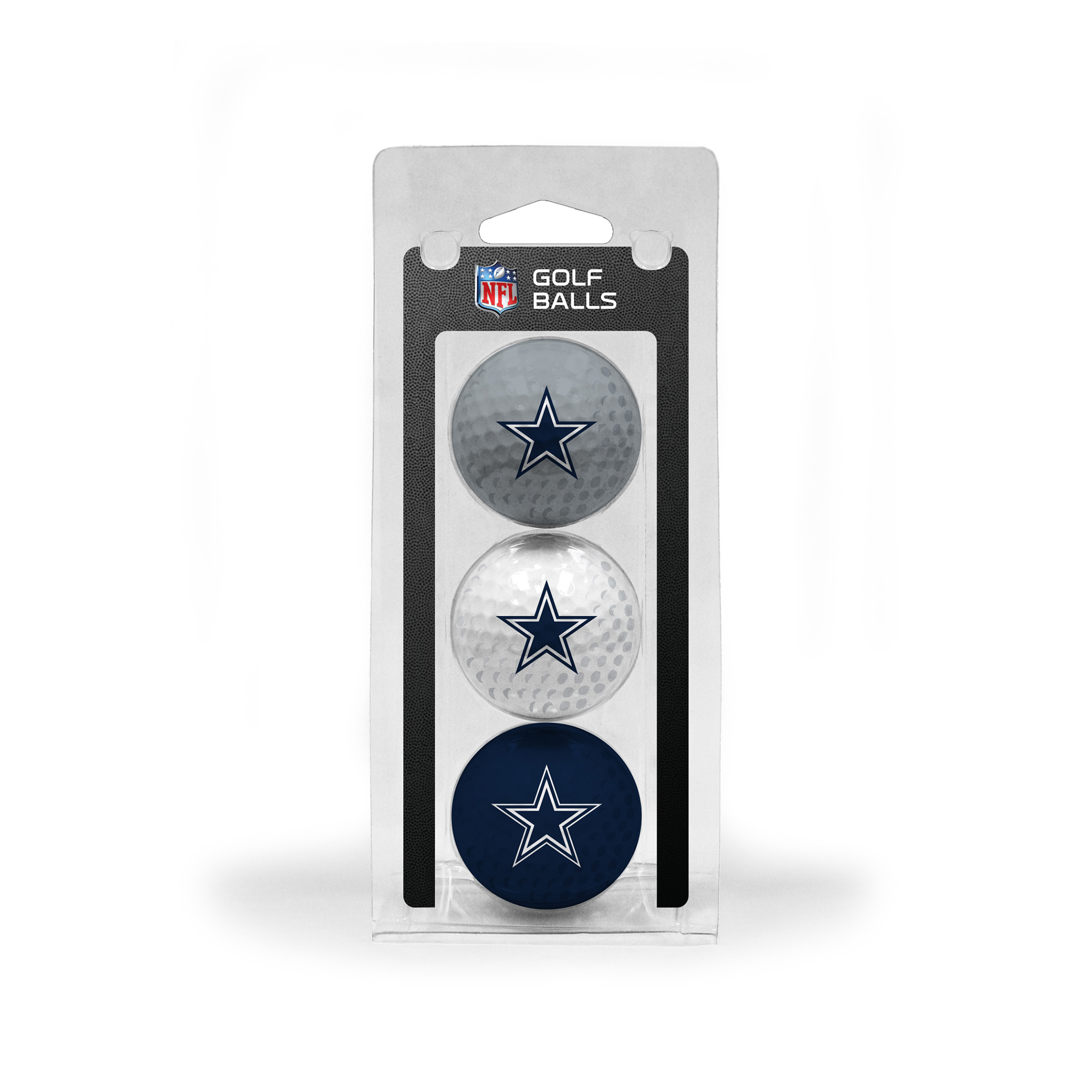Dallas Cowboys 3-Pack Multi-Colored Team Golf Ball Set