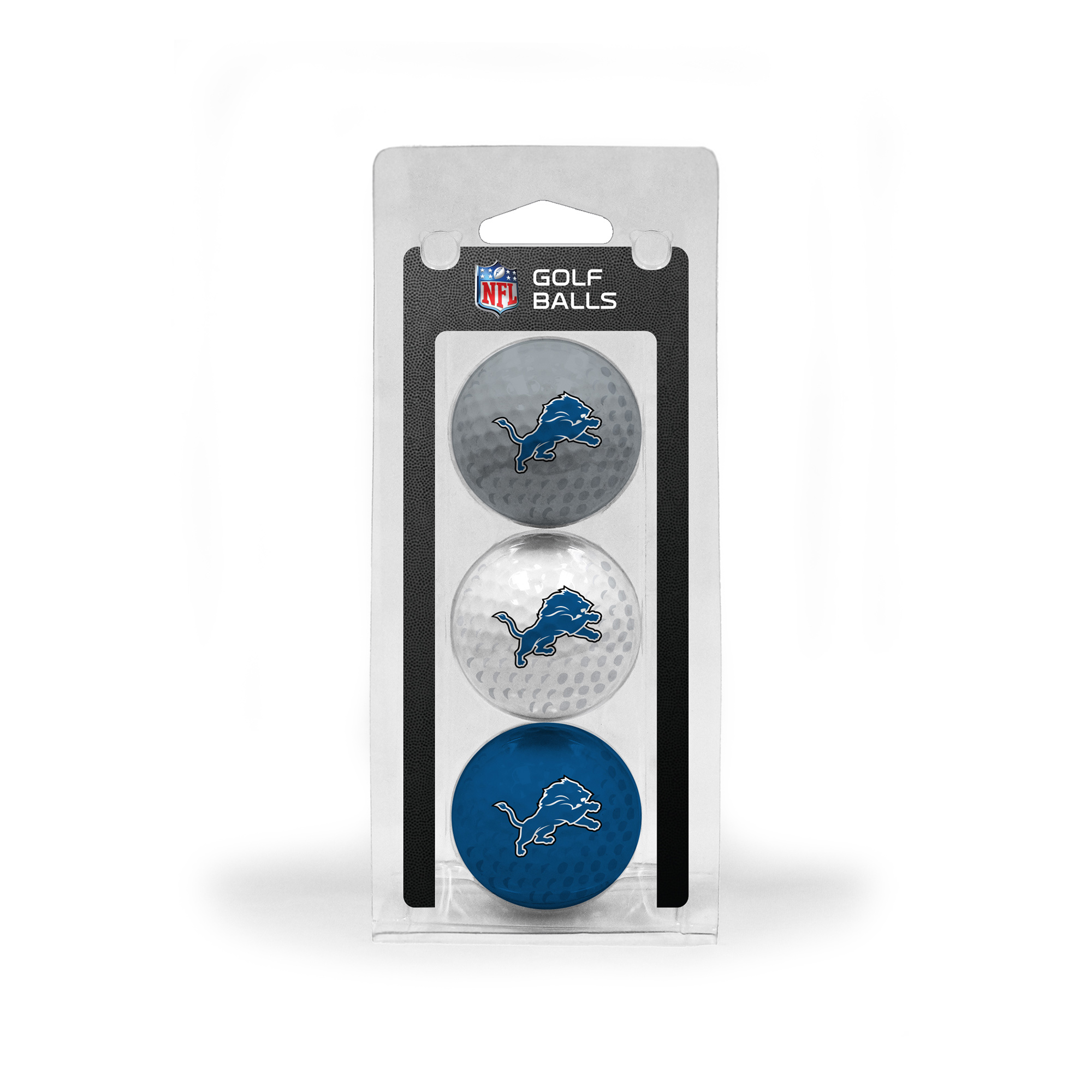 Detroit Lions 3-Pack Multi-Colored Team Golf Ball Set