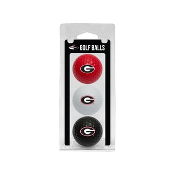 Georgia Bulldogs 3-Pack Multi-Colored Team Golf Ball Set