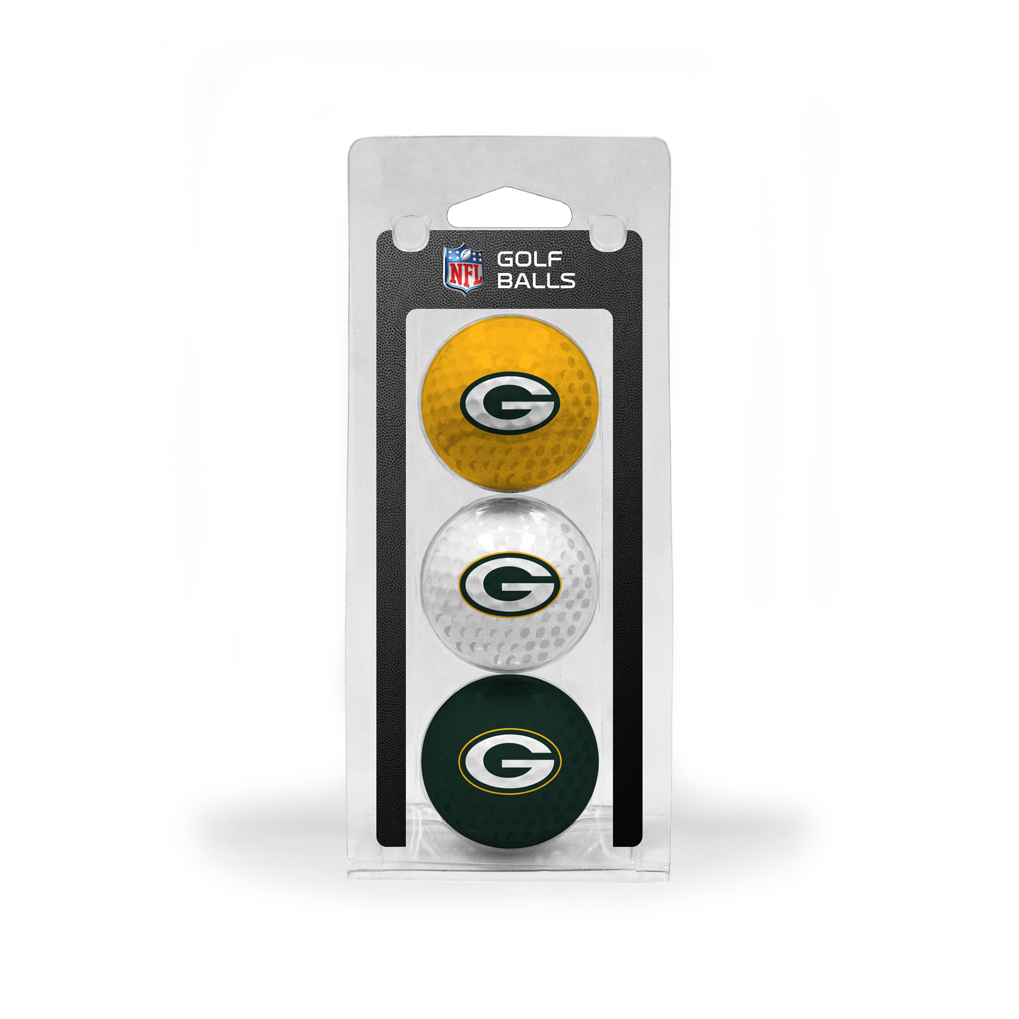 Green Bay Packers 3-Pack Multi-Colored Team Golf Ball Set