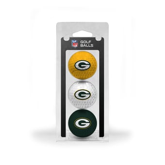 Green Bay Packers 3-Pack Multi-Colored Team Golf Ball Set