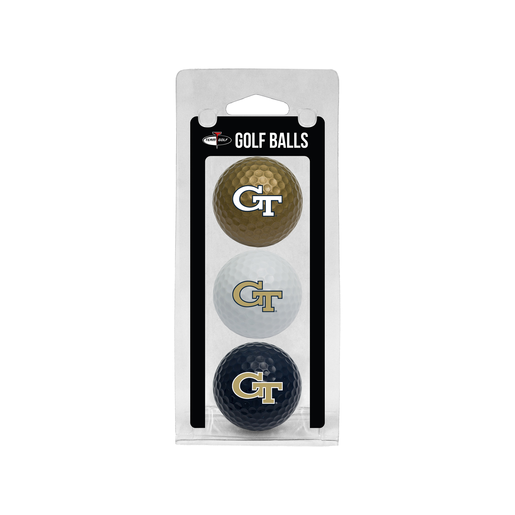Georgia Tech Yellow Jackets 3-Pack Multi-Colored Team Golf Ball Set