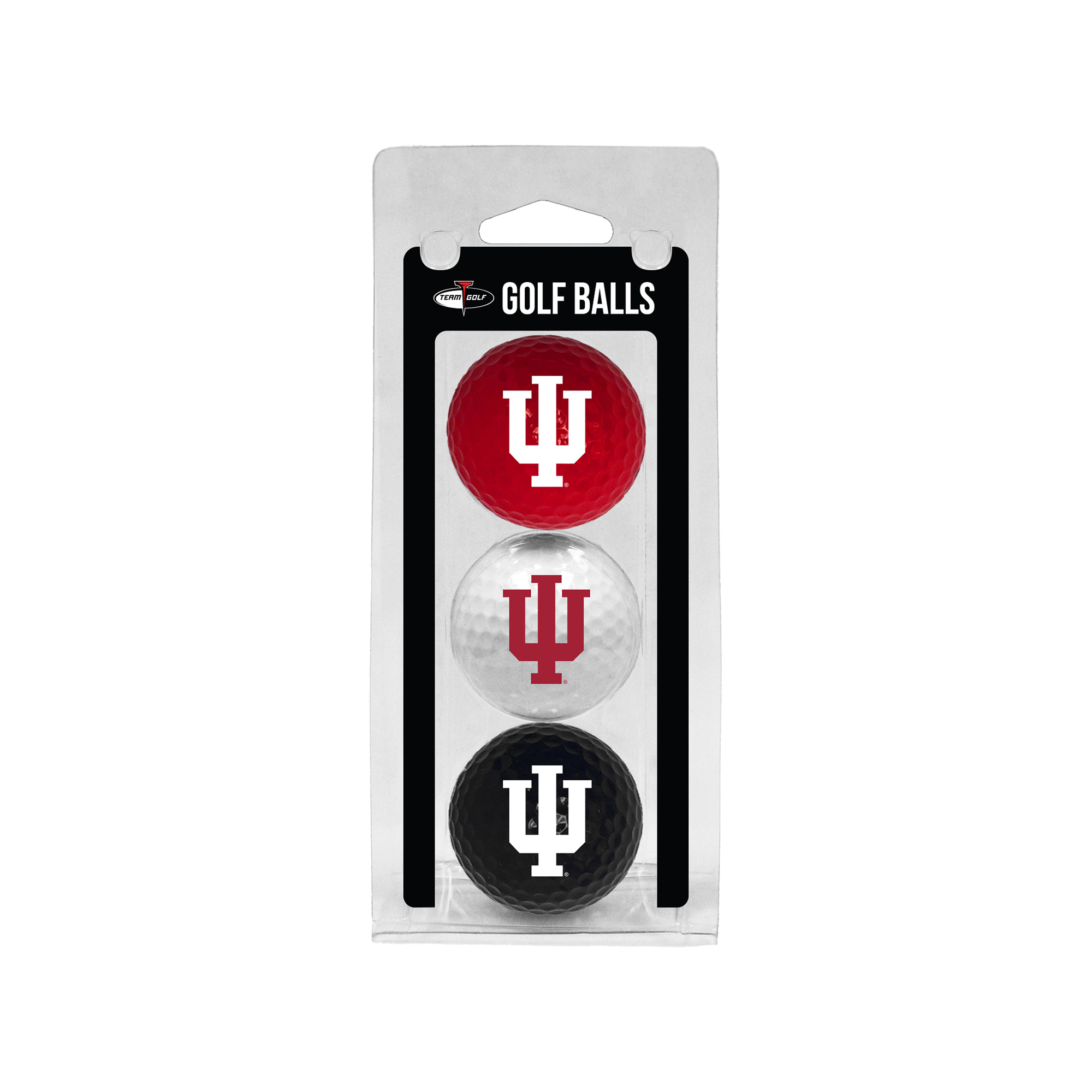 Indiana Hoosiers 3-Pack Multi-Colored Team Golf Ball Set Indiana Hoosiers 3-Pack Multi-Colored Team Golf Ball Set
