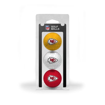 Kansas City Chiefs 3-Pack Multi-Colored Team Golf Ball Set