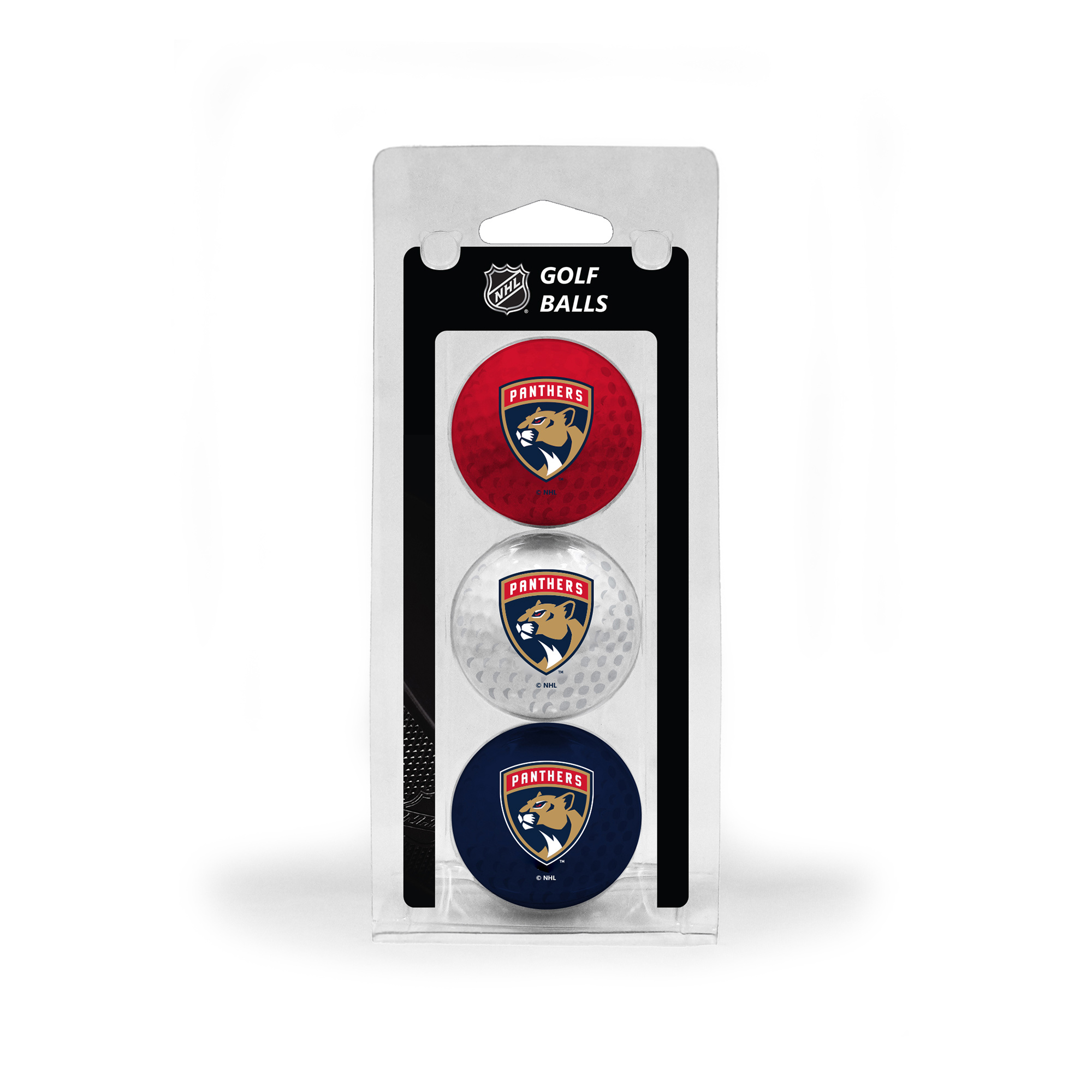 Florida Panthers 3-Pack Multi-Colored Team Golf Ball Set