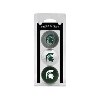 Michigan State Spartans 3-Pack Multi-Colored Team Golf Ball Set