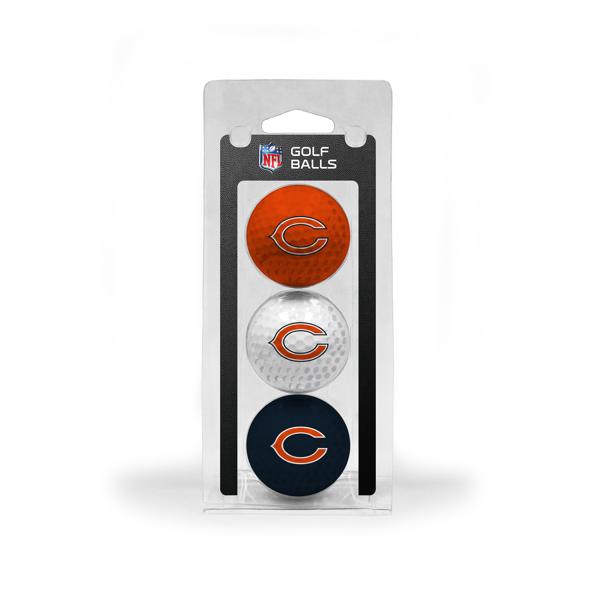 Chicago Bears 3-Pack Multi-Colored Team Golf Ball Set