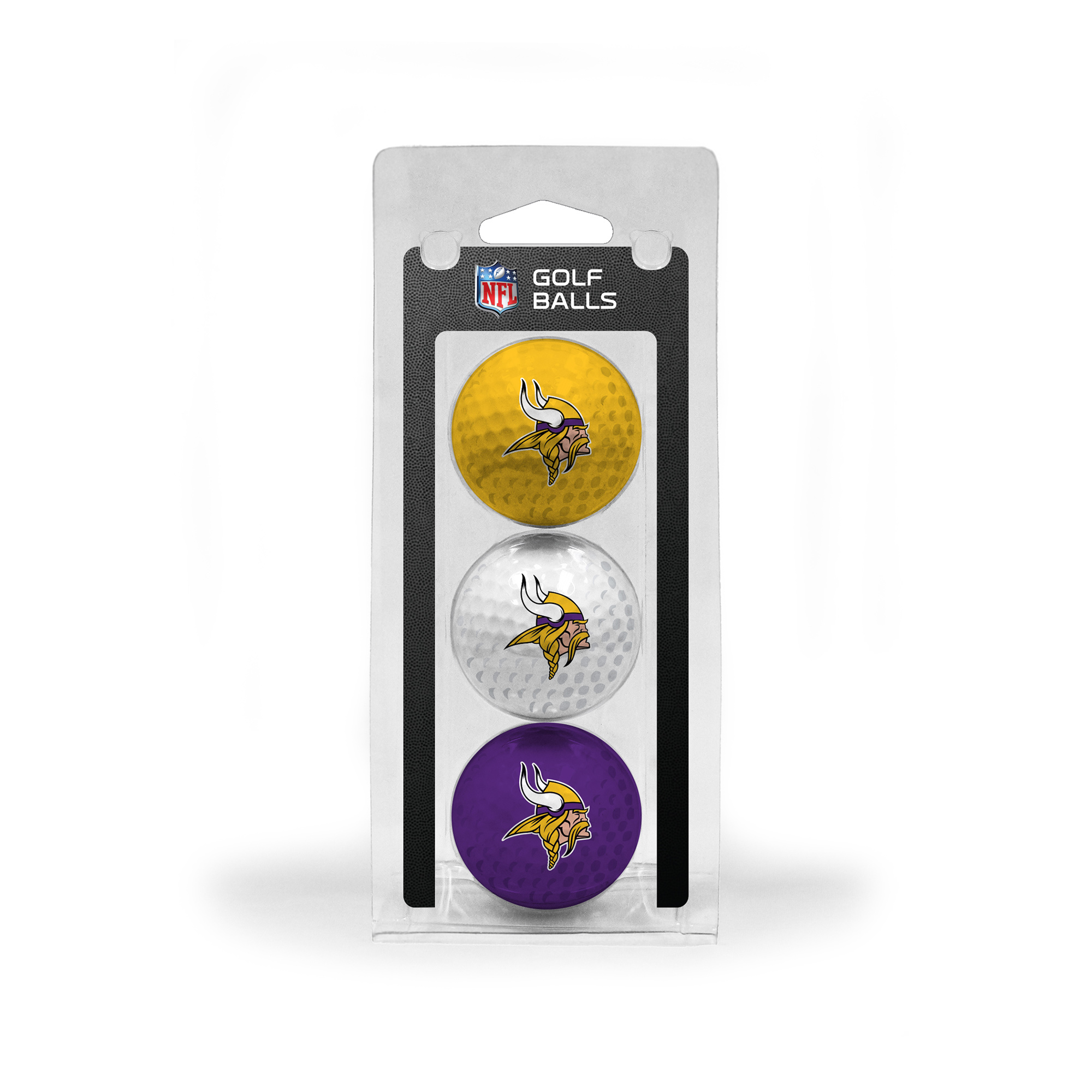 Minnesota Vikings 3-Pack Multi-Colored Team Golf Ball Set
