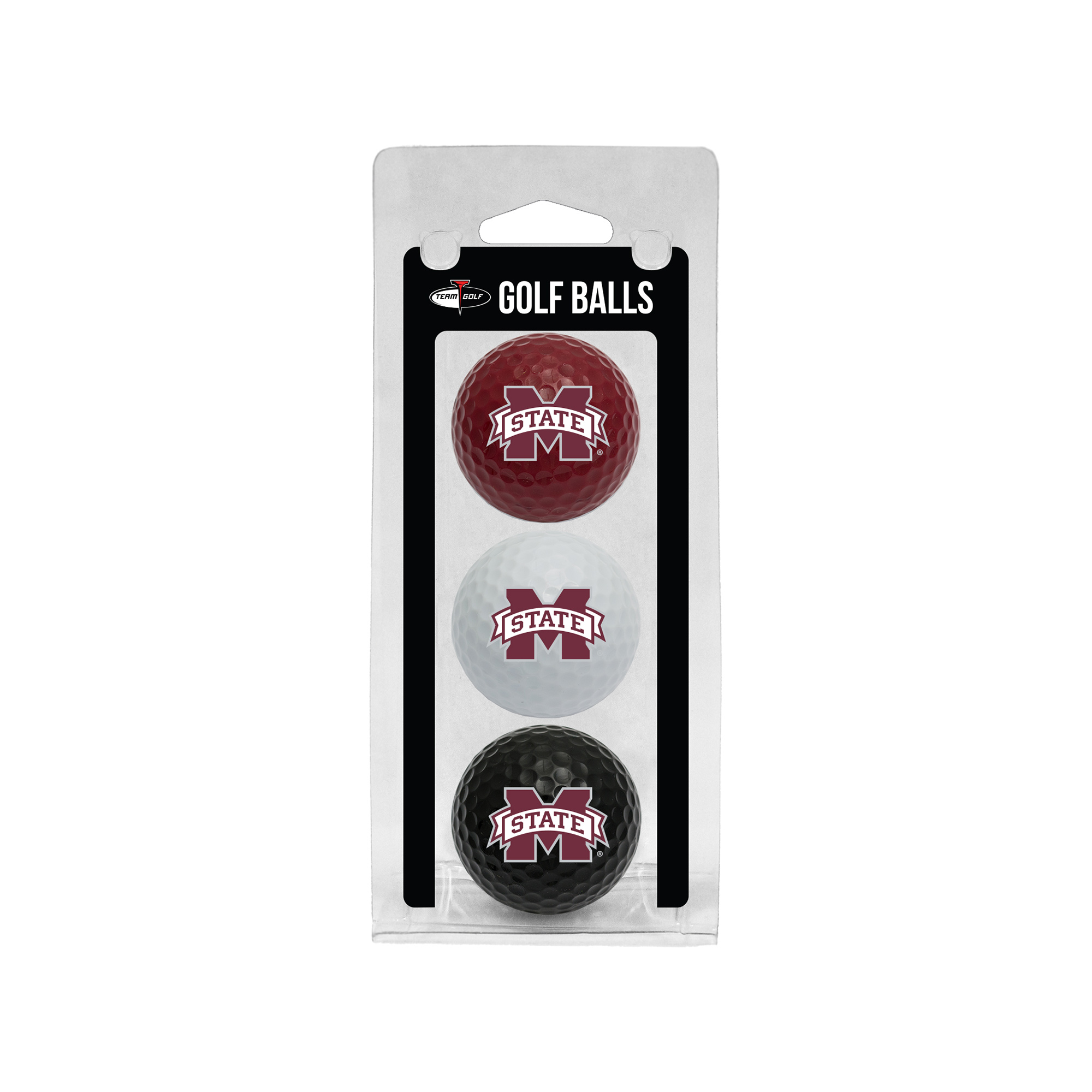 Mississippi State Bulldogs 3-Pack Multi-Colored Team Golf Ball Set