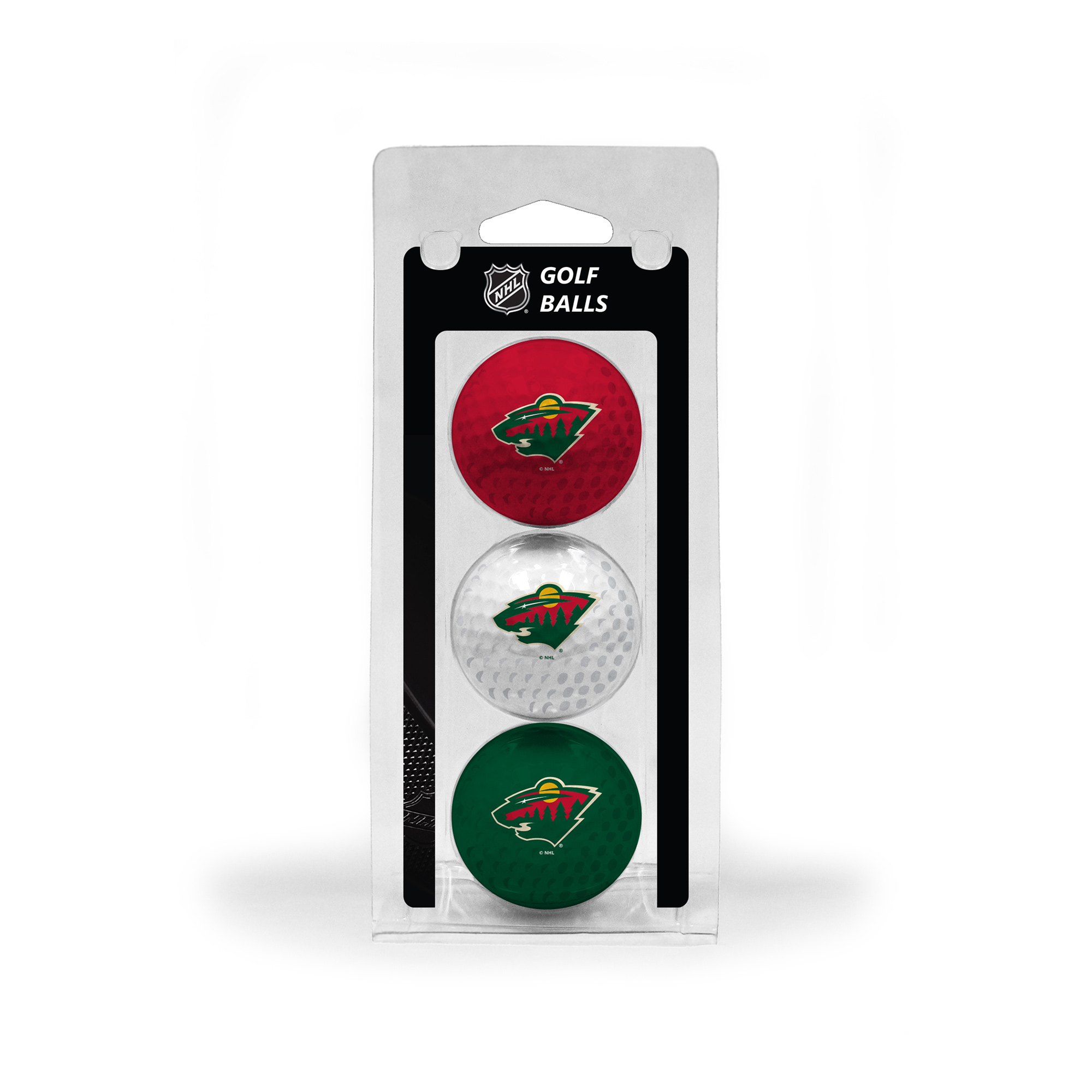 Minnesota Wild 3-Pack Multi-Colored Team Golf Ball Set