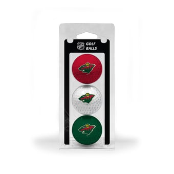 Minnesota Wild 3-Pack Multi-Colored Team Golf Ball Set