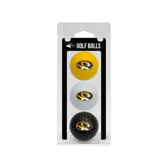 Missouri Tigers 3-Pack Multi-Colored Team Golf Ball Set