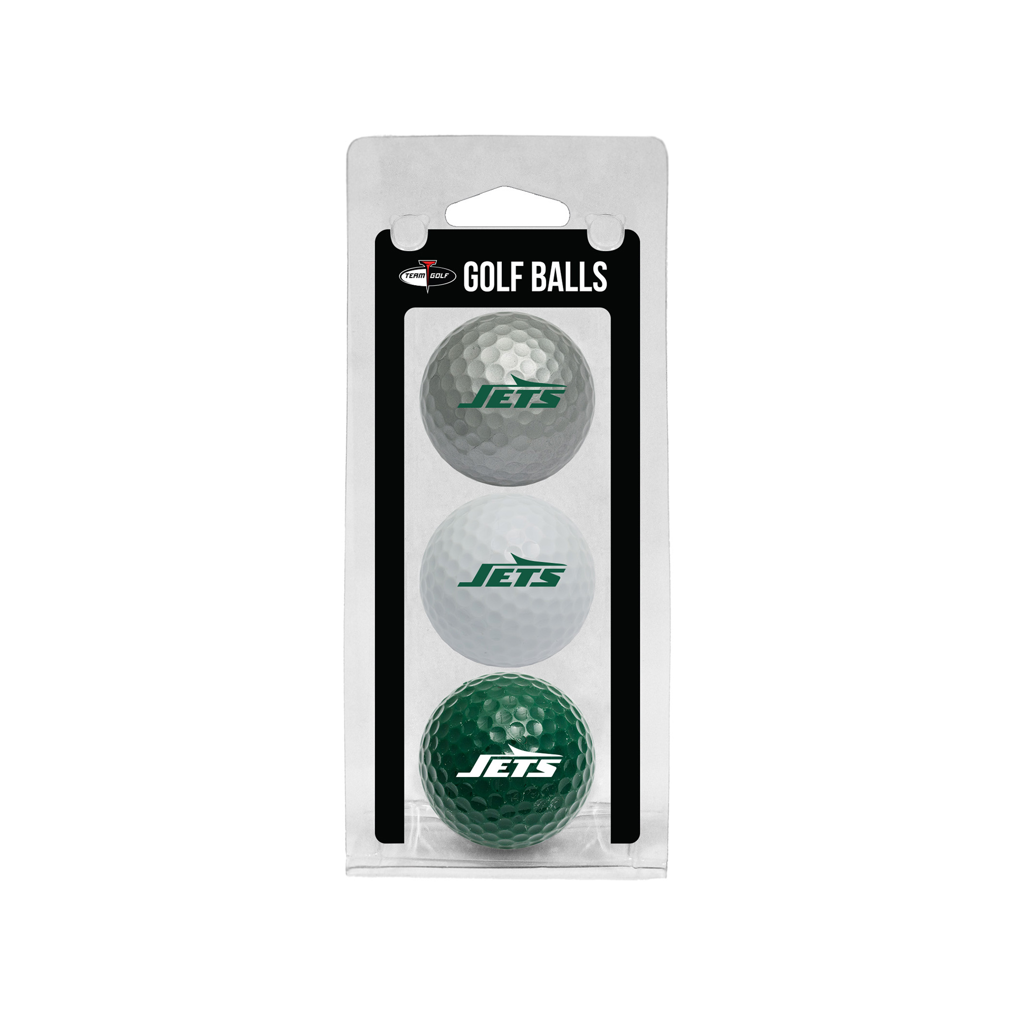 New York Jets 3-Pack Multi-Colored Team Golf Ball Set