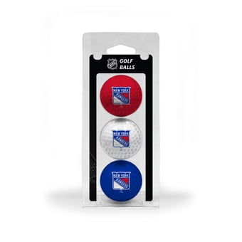 New York Rangers 3-Pack Multi-Colored Team Golf Ball Set