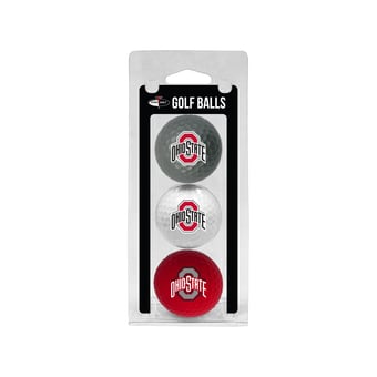 Ohio State Buckeyes 3-Pack Multi-Colored Team Golf Ball Set