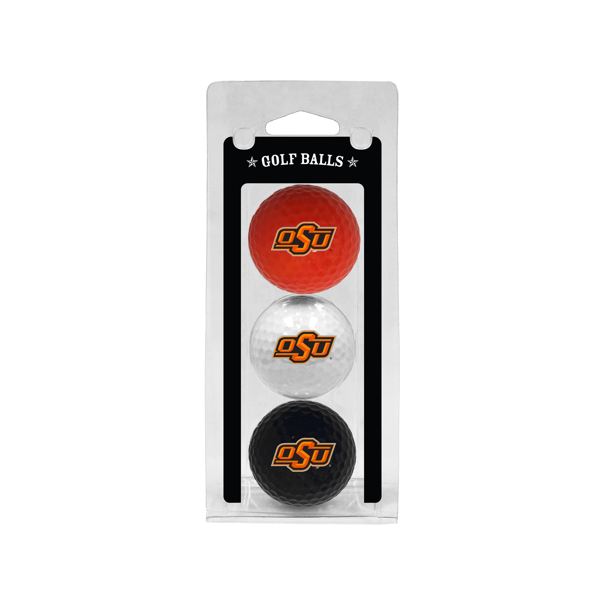 Oklahoma State Cowboys 3-Pack Multi-Colored Team Golf Ball Set